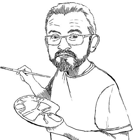 Self portrait caricature